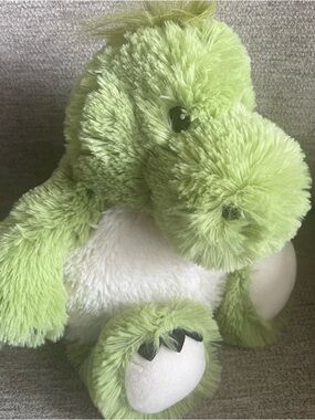 Warmies Green Dinosaur Plush Stegosaurus Microwavable Freezable T25
